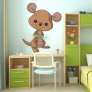 Baby Kangaroo Animals Children Room Full Color Wall Decal Sticker KR-168 FRST