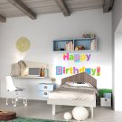 Happy Birthday Celebration Holiday Full Color Wall Decal Sticker AN-519 FRST