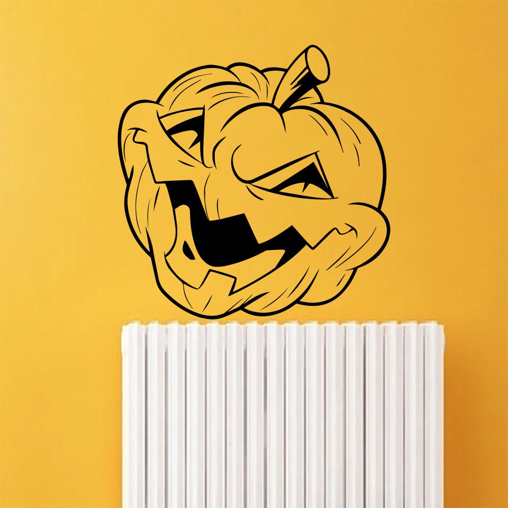 Halloween Wall Decal Pumpkin Spooky Shapes Home Decoration Decor Sticker AM143