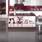 Animal hound dog pet food nutrition Children Stylish Wall Art Sticker Decal 8729