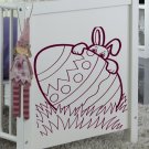 Easter Bunny eggs delicacy sweets basket Stylish Wall Art Sticker Decal 9195