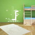 Funny Toys Animal giraffe zoo Growth Kids Stylish Wall Art Sticker Decal 9296