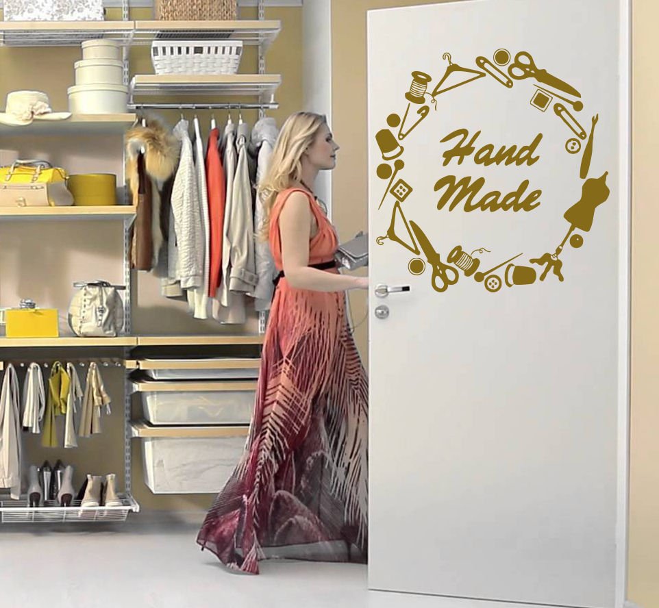 Studio atelier hand made handiwork Love heart hobby Wall Art Sticker Decal 9424