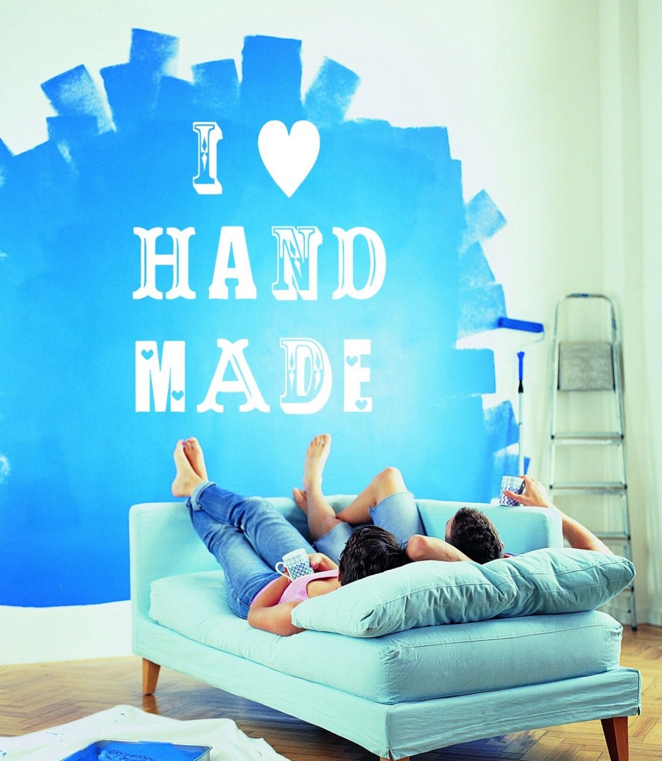 Studio atelier hand made handiwork Love heart Stylish Wall Art Sticker Decal9418