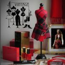 Studio fashion style dress trend vintage Kids Wall Art Sticker Decal 10074