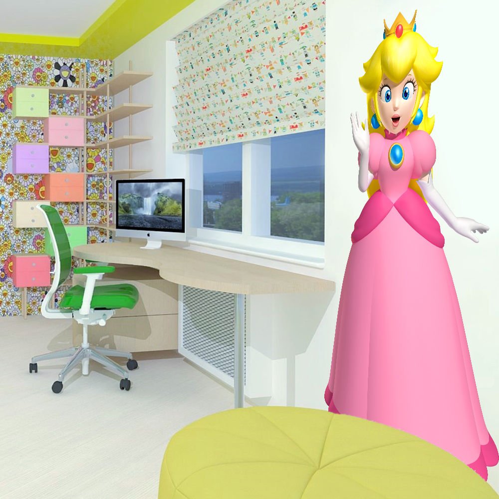 Fairytale Princess Children'S Room Full Color Wall Decal Sticker AN-524 FRST