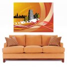 City Skyscrapers Abstraction Modern Art Full Color Wall Decal Sticker AN-659 FRS