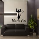 Funny pet animal smile cat animal housecat Stylish Wall Art Sticker Decal 9253