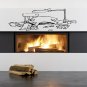Animal glutton cat funny cat Kids Room Stylish Wall Art Sticker Decal 9262