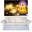 Buddha India Statue Gold Full Color Wall Decal Sticker AN-652 FRST