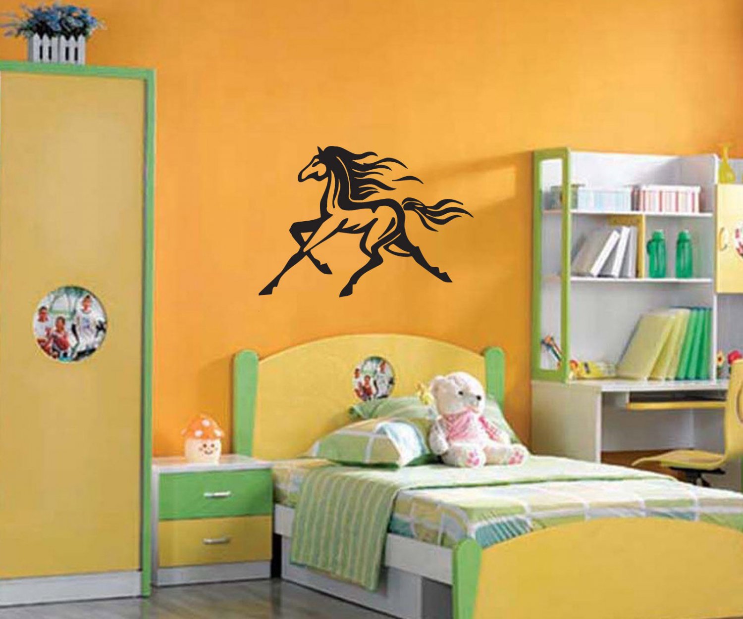 Wall Decor Vinyl Decal Sticker Running Horse tz905
