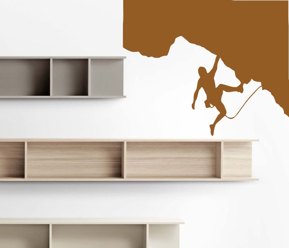 Sport Mountain rock climber climber Room Stylish Wall Art Sticker Decal 9581