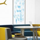Congratulations on Christmas happy New Year Stylish Wall Art Sticker Decal 9082