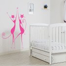 Animal Funny cat pussycat love a heart Kids Stylish Wall Art Sticker Decal 9999