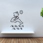 Wall Decor Vinyl Decal Sticker Hello Kitty on Dolphin  tz707