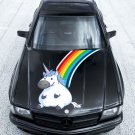 White Unicorns Myth Fairy Tale Full Color Car Decal Sticker KC-171 FRST