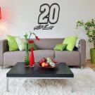 Wall Sticker Decal Team Logo Nascar # 20 Matt Kenseth Super Sport Car Gm2058