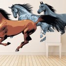 Running Horse Animals Wild Full Color Wall Decal Sticker KR-56 FRST