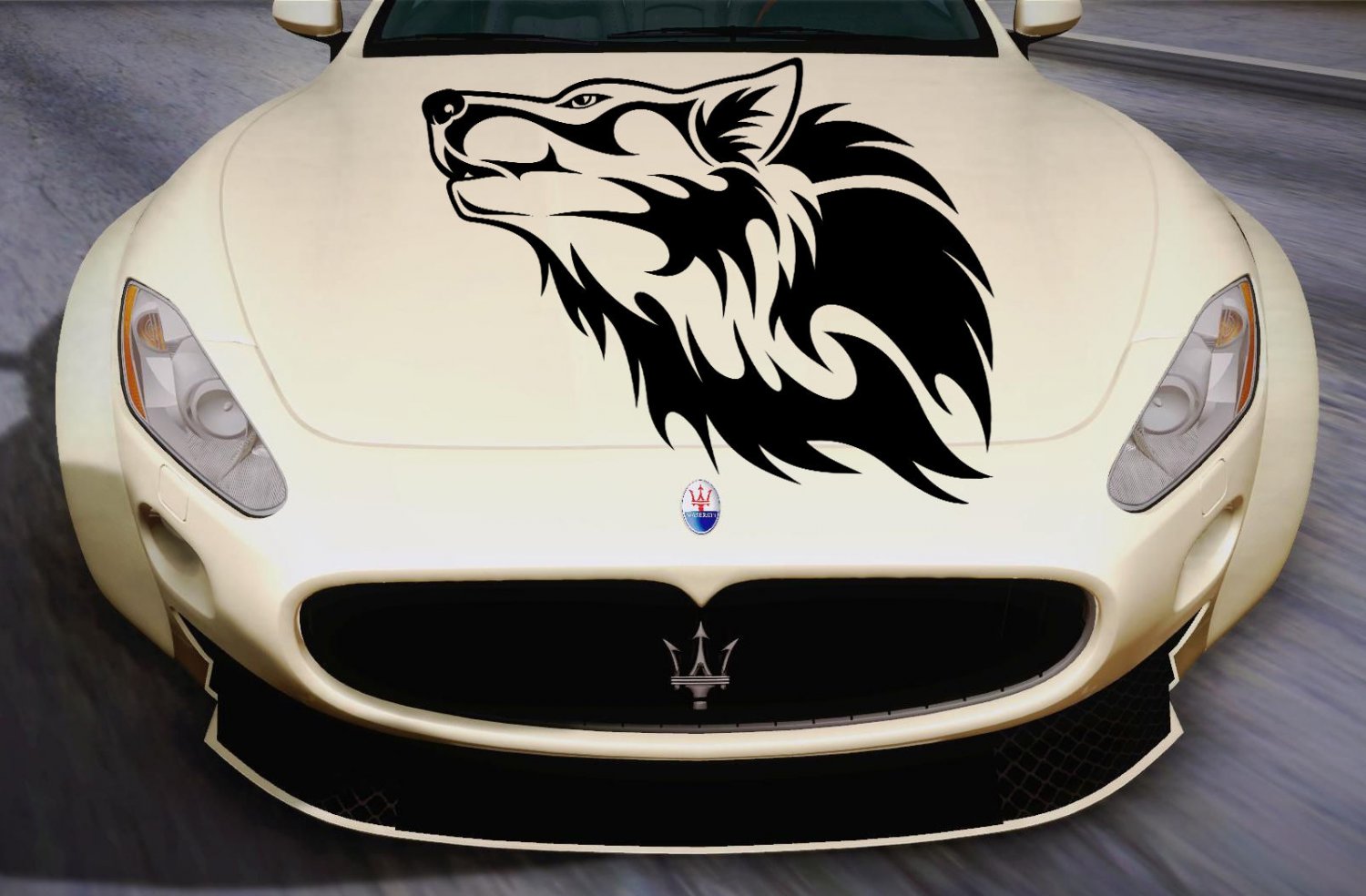 Wolf  Wild Animals Wildlife Full Color Car Decal Sticker KR-98 FRST