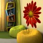 Gerbera Flower Beauty Spa Full Color Wall Decal Sticker AN-597 FRST