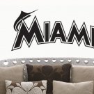 Wall Sticker Decal American Baseball MLB Team Logo Miami Marlins Gm1116