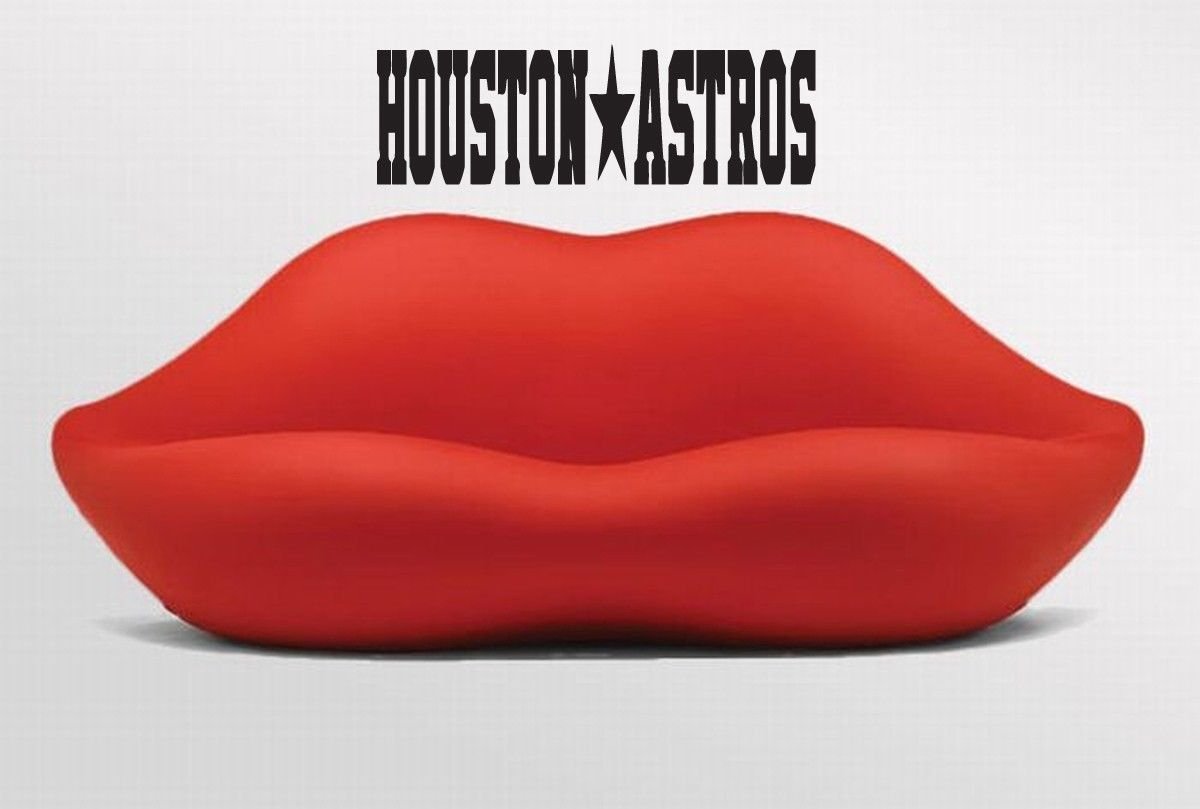 Wall Sticker Decal American Baseball MLB Team Logo Houston Astros Gm0844