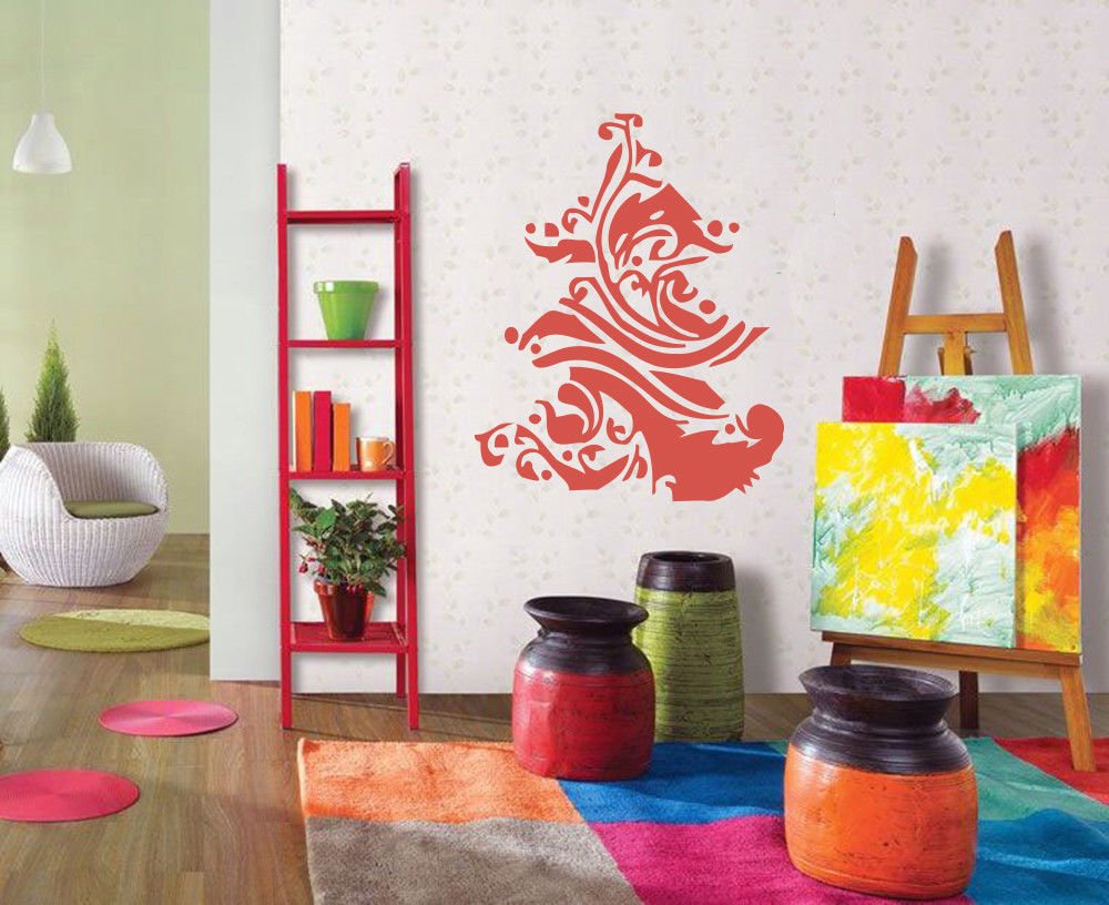 Wall Decor Vinyl Decal Sticker сhristmas tree pattern DA1414