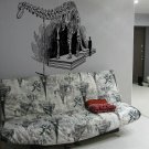 Dinosaur many BC Skeleton ancient people Stylish Wall Art Sticker Decal 8858