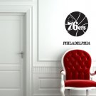 Wall Sticker Decal American Basketball NBA Team Logo Philadelphia 76ers Gm1975