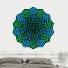 Green Mandala Uoga Ornament Full Color Wall Decal Sticker AN-357 FRST