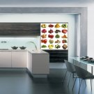 Fruits Vegetables Kitchen Cooking Full Color Wall Decal Sticker AN-625 FRST