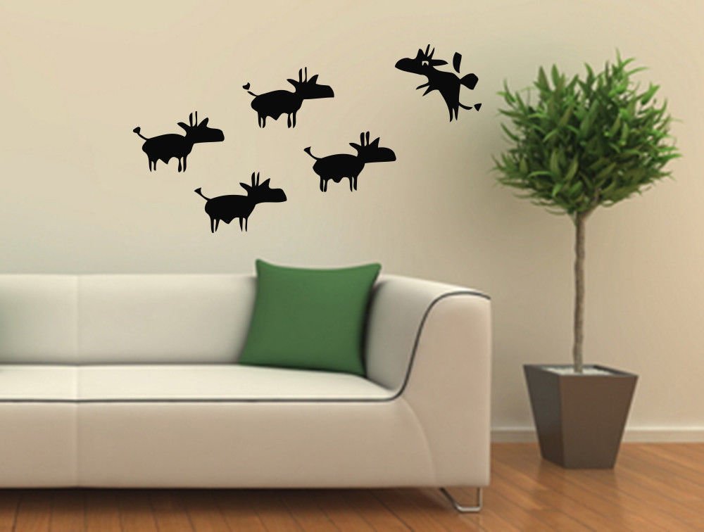 Wall Decor Vinyl Decal Sticker FLYING SILHOUETTES DEER DA564