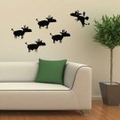 Wall Decor Vinyl Decal Sticker FLYING SILHOUETTES DEER DA564