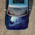 Santa Claus Deer Cart Full Color Car Decal Sticker KC-32 FRST
