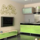 Kitchen fruit vegetables Strawberry banana Stylish Wall Art Sticker Decal 9912