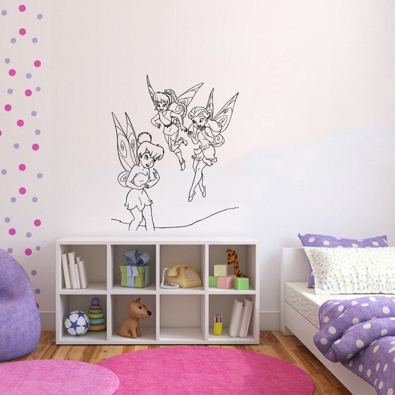 Wall Decor Vinyl Decal Sticker      little fairy wings DA1402