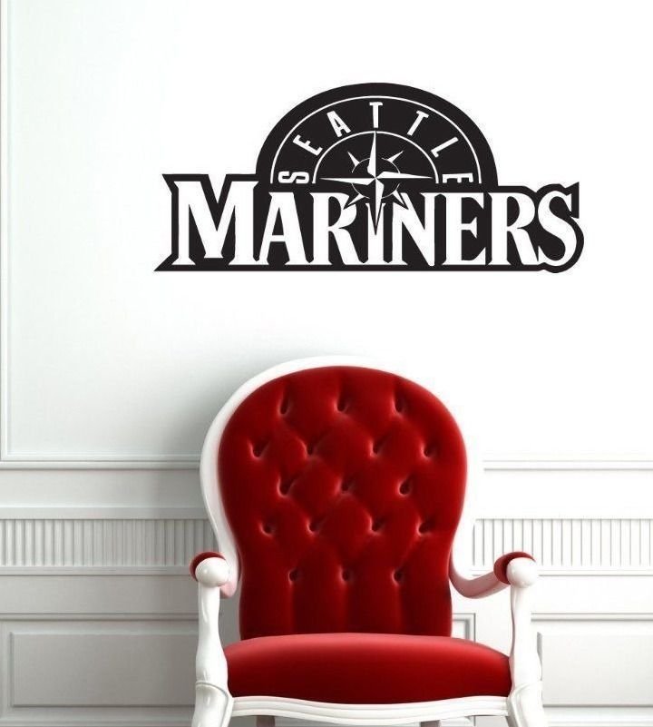 Wall Sticker Decal American Baseball MLB Team Logo Seattle Mariners Gm0975
