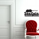 Wall Sticker Decal American Football NFL Team Logo Seattle Seahawks Gm0588