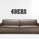 Wall Sticker Decal American Football NFL Team Logo San Francisco 49ers Gm0558
