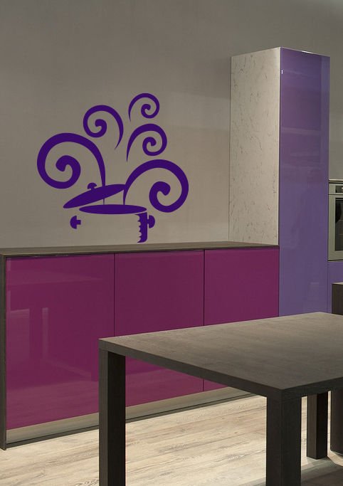A restaurant coffee bar Kitchen Cook food pan Stylish Wall Art Sticker Decal9102
