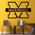 NCAA Wall Mural Vinyl Sticker Gym SPORTS LOGO Marshall Thundering Herd M DA2993