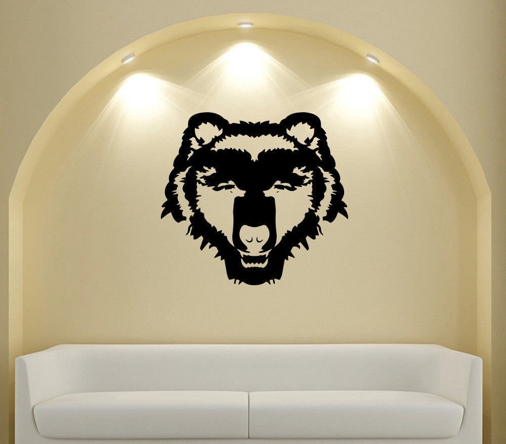 NCAA Wall Mural Vinyl Sticker GYM SHOP OF SPORTS LOGO EMBLEM WOLF DA2678