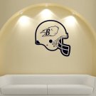 NCAA Wall Mural Vinyl Sticker GYM SHOP OF SPORTS LOGO WHITE HELMET BISON DA2674