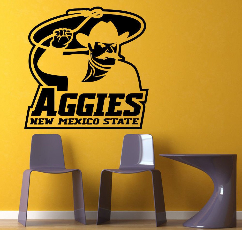 NCAA Wall Mural Vinyl Sticker GYM SPORTS LOGO New Mexico State Aggies DA3090