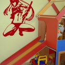 Anime Girl fighter Kids Room Children Stylish Wall Art Sticker Decal 10138-2