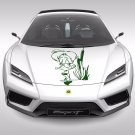 Girl duck Anime Hood Sticker Decal Manga Car Vinyl 10135-2