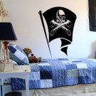 Jolly Roger pirate skull bones wrench Stylish Wall Art Sticker Decal 10024