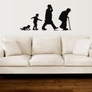 Wall Decor Vinyl Decal Sticker Human Periods of Life Aging  tz2010
