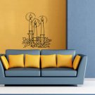 Wall Decor Vinyl Decal Sticker THREE CHRISTMAS CANDLES ROWAN DA657