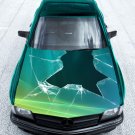 Broken Glass Splinters Full Color Car Decal Sticker KR-31 FRST